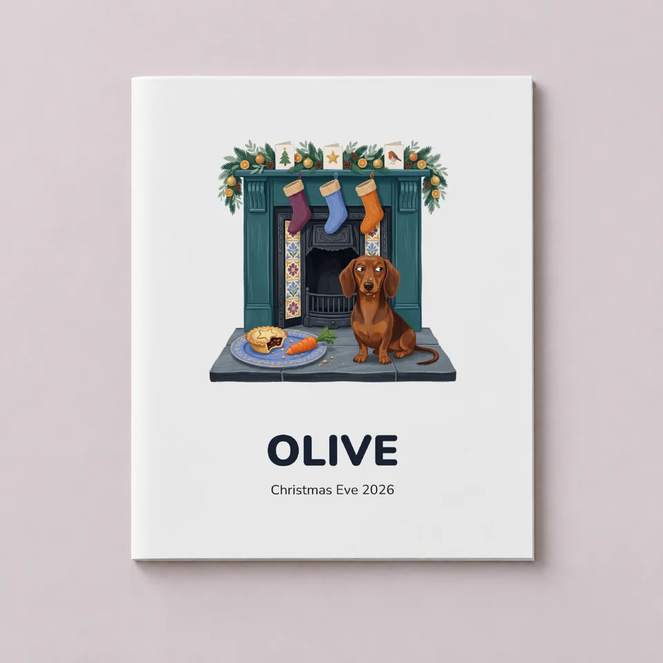 Christmas Eve Plate Colouring Book