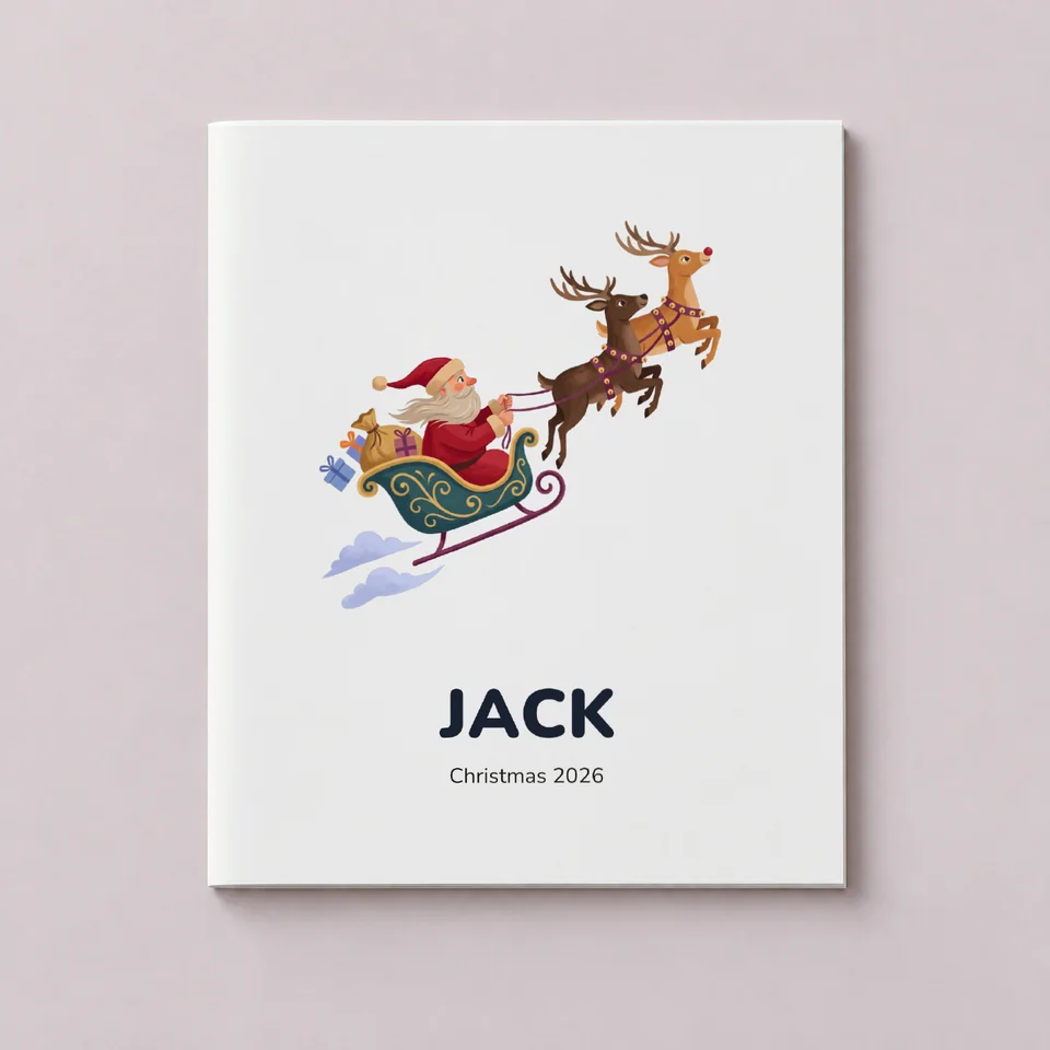 Sleigh Flight Colouring Book