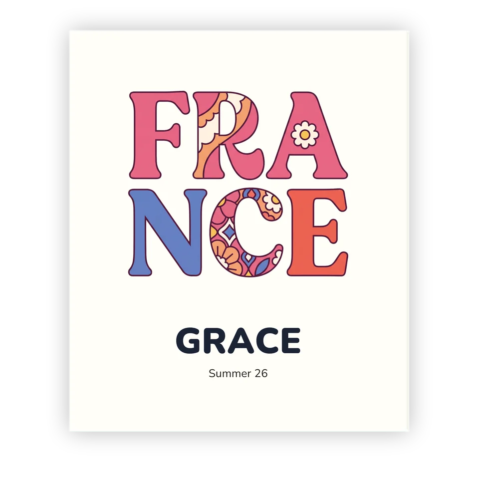 France - Typographic