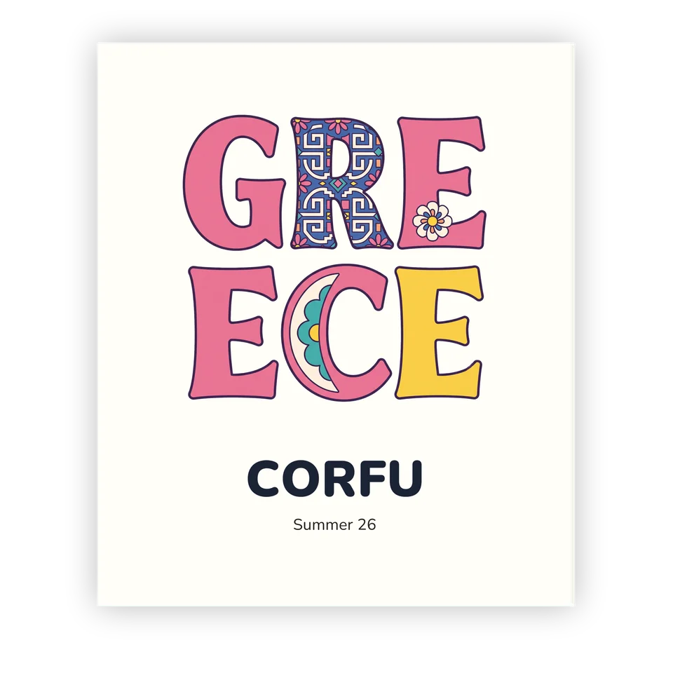 Greece - Typographic