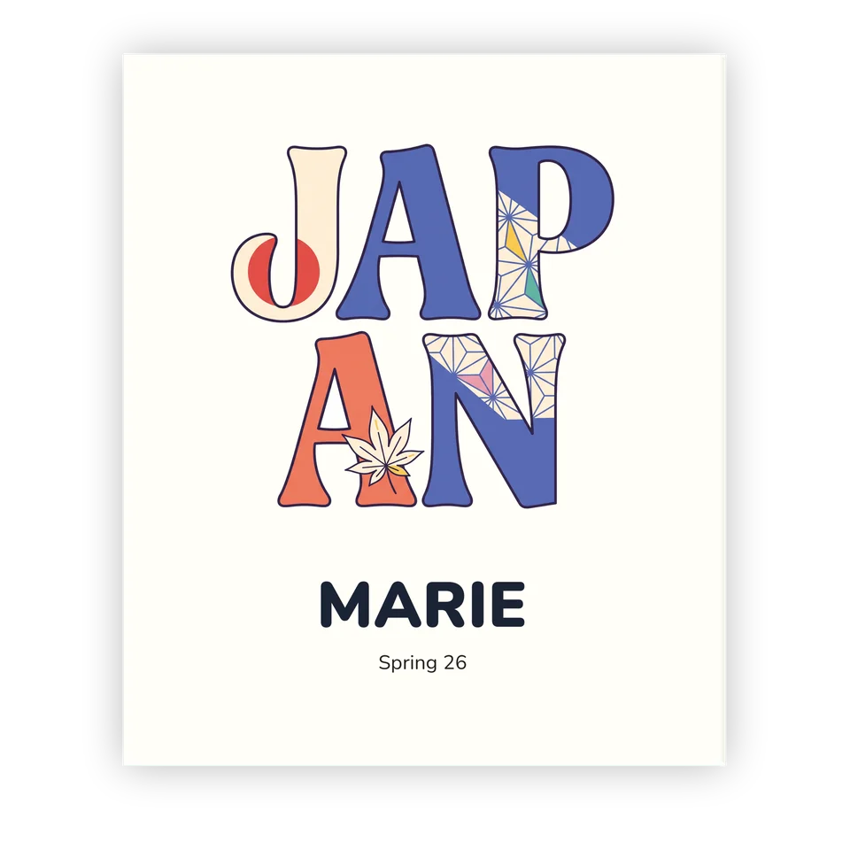 Japan - Typographic