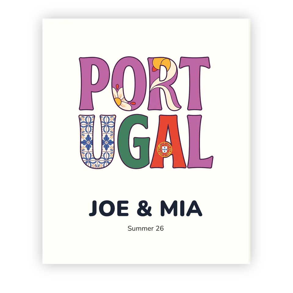 Portugal - Typographic