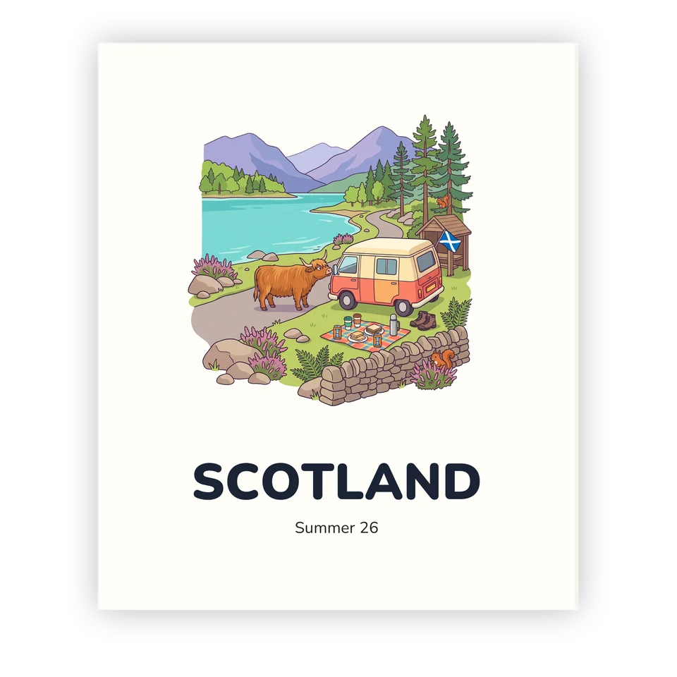 Scottish Highlands - Illustrated