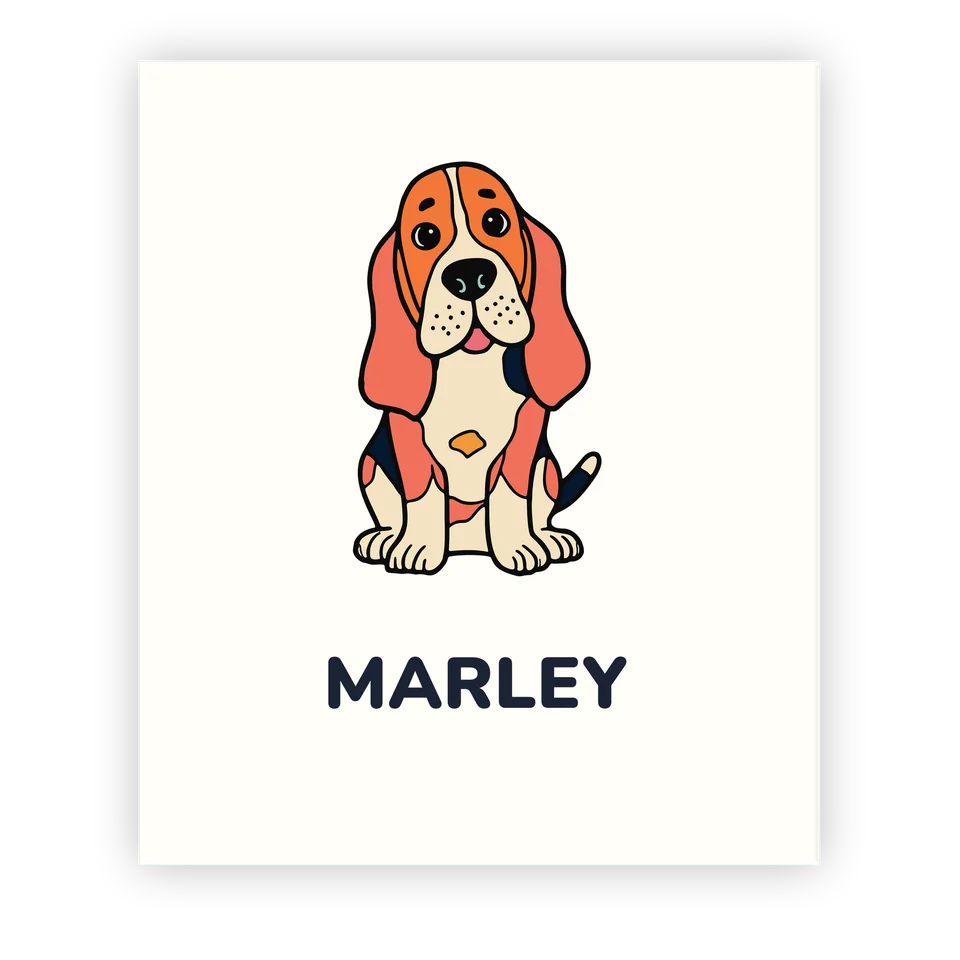 Basset Hound Colouring Book