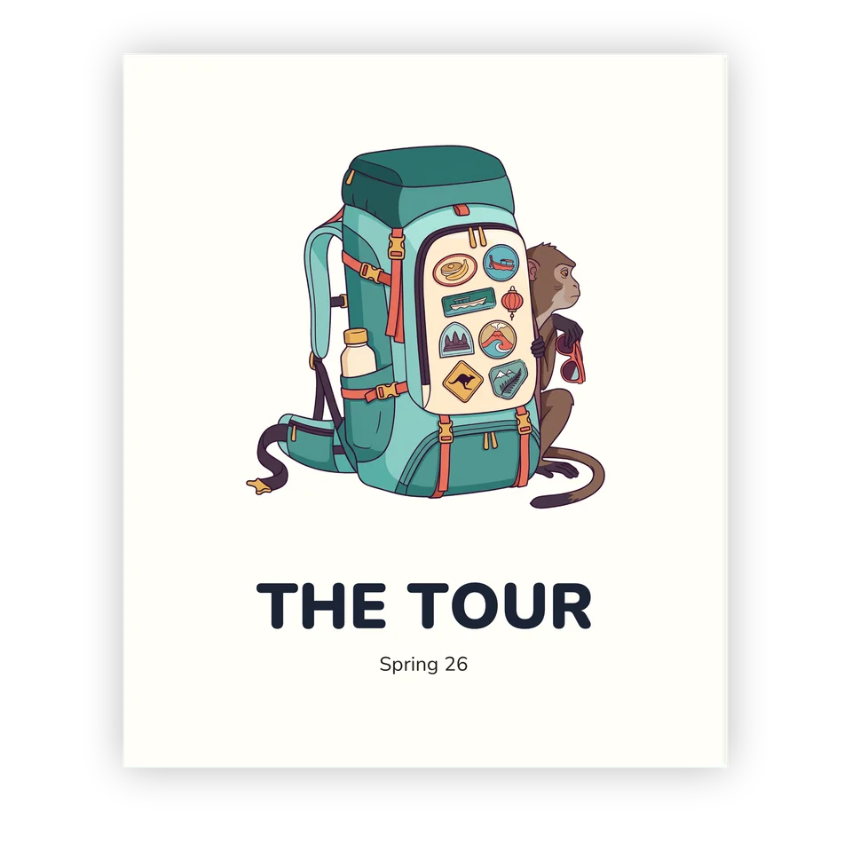 Backpacking Colouring Book